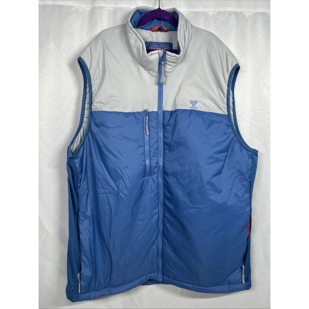 MEN'S STRAIGHT DOWN JASPER VEST, SIZE: XXL, COLOR: Blue/Gray $145